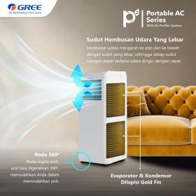 GREE AC Portable 1 PK - Air Purifier - Multiplen Speeds - Warna