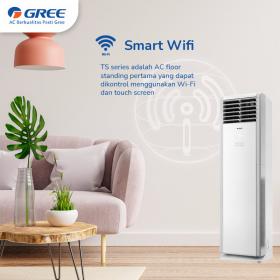 Gree AC Deluxe Floor Standing GVC-48TS(S) TS Series 5PK 3Phase